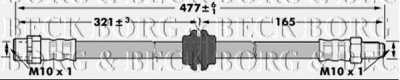 BORG & BECK bbh6921 -  Тормозной шланг
